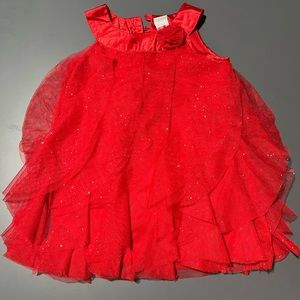 Healthtex red sparkly dress